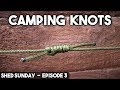 10 Knots for Bushcraft & Camping  - How To Tie Knots | SHED SUNDAY EP. 3