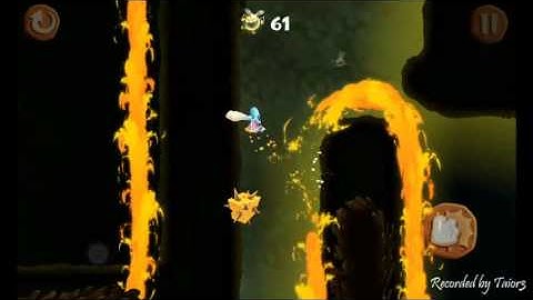 Rayman Fiesta Run Level 32 Invaded Hot Burp Walkthrough PERFECT 100%
