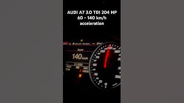 Audi A7 3.0 TDI 204 Hp 60-140 km/h Acceleration (Stock)
