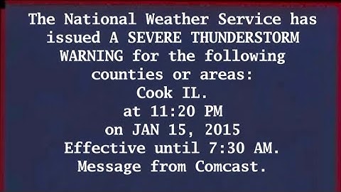 DASDEC Cook IL Tornado Warning (Voice SFX test)