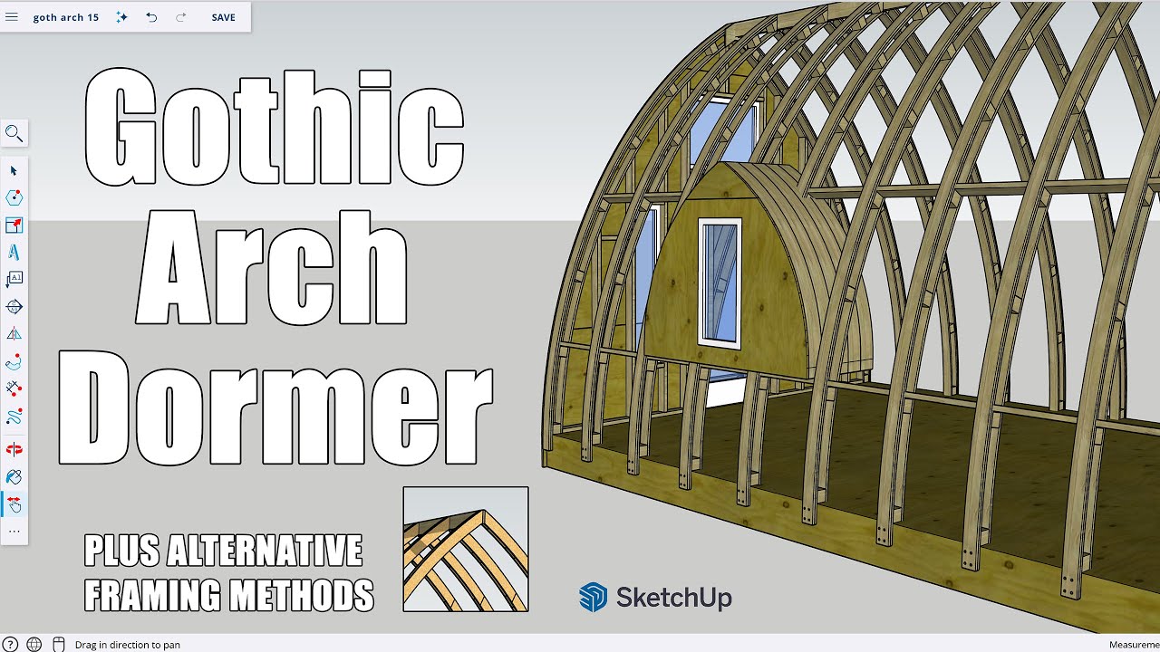 Gothic Arch Dormer Framing -- and different ways to build an arched rib.