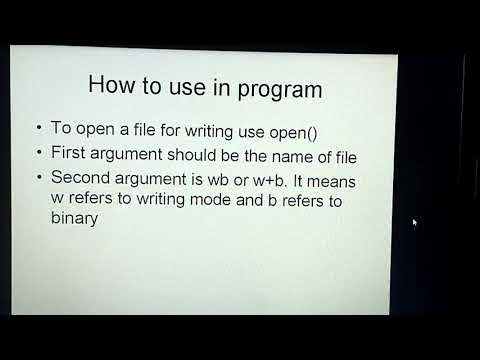 Class:XII Computer Science (File Handling Using Pickle Method)
