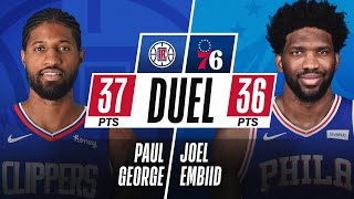 Embiid 36 Pts And Pg 37 Pts Duel In Philadelphia