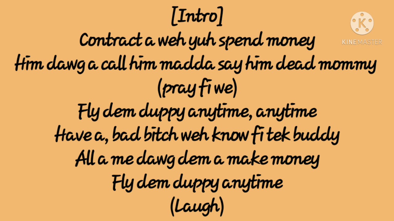 ALKALINE - MANIAC LYRICS 🔥🎭🎭🎭