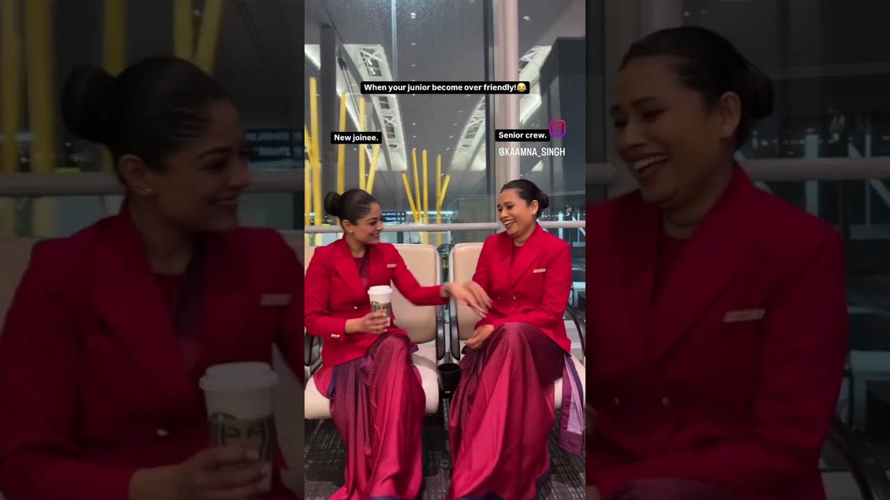 Air india crew 🤣✈️ 