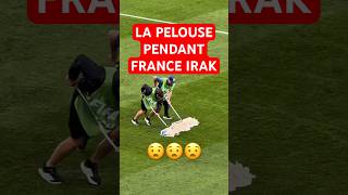 How could they play the 2nd half on this pitch? 😧 #france #iraq #worldcup #football
