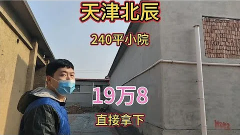 天津北辰父子倆賣院子！兒子帶看房！父親來談價！19萬8直接拿下 - 天天要聞