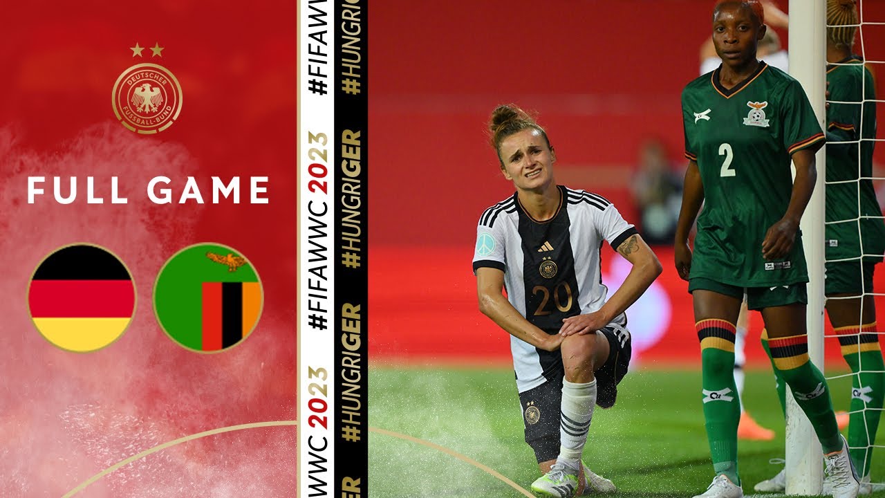 Germany vs. Zambia Full Game Women's Friendly YouTube