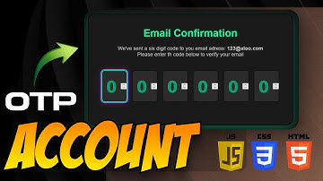 OTP Account Verification UI Tutorial with HTML, CSS & JavaScript | Step-by-Step Guide