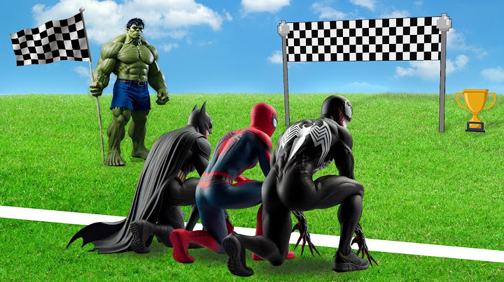 ¿QUÉ SUPERHEROE es el MÁS RÁPIDO?  Spiderman vs Hulk - Garry's Mod