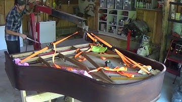 In Depth Tutorial on How to Remove Grand Piano Plate and Pinblock