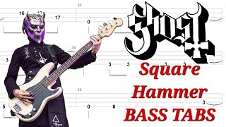 Ghost - Square Hammer BASS TABS | Cover | Tutorial | Lesson