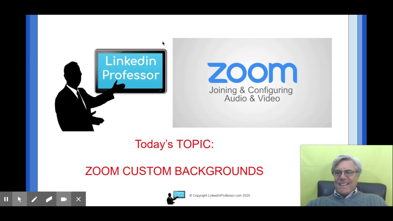 Zoom How to ADD or Change the Background with or without a green