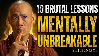 10 Brutal Lessons That Will Make You Mentally UNBREAKABLE | Shi Heng Yi