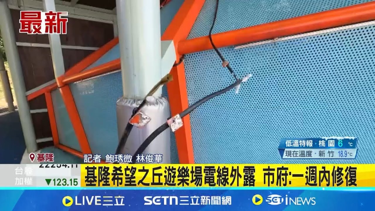 基隆希望之丘遊樂場電線外露 市府:一週內修復  設備缺失遲遲未改! 民代籲增加預算.專人管理│記者 鮑琇微 林俊華│新聞一把抓20250321│三立新聞台