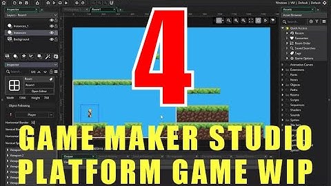 Game Maker Studio Live Demonstration Showing How To Make A Simple Platform Game Part 4