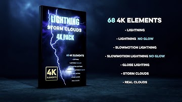 Lightning Storm Clouds Pack  #3d #cgi #vfx #assets #blender #fusion #aftereffects #nuke #photoshop