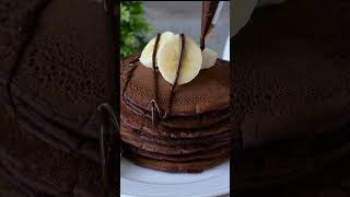 Vegan Chocolate Pancakes | No Egg No Milk No Butter Pancakes #chocolatepancakes  #egglesspancakes