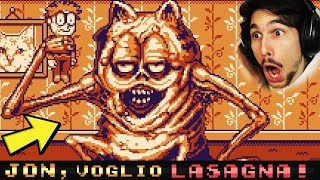 DOVE HAI NASCOSTO LE MIE LASAGNE?! | Garfield Gameboy'd Reaction