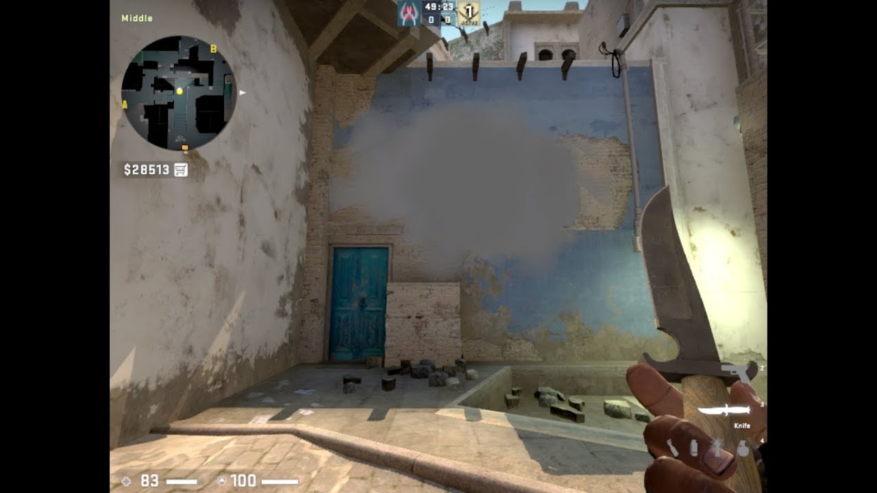 Mirage window smoke for MM 64-tick