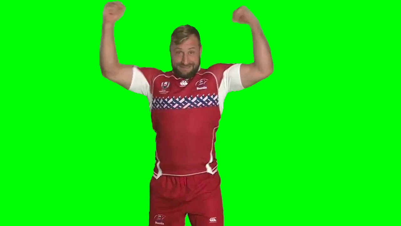 Green screen video RWC 2019 rugby players dancing and goofing around in front of the green YouTube