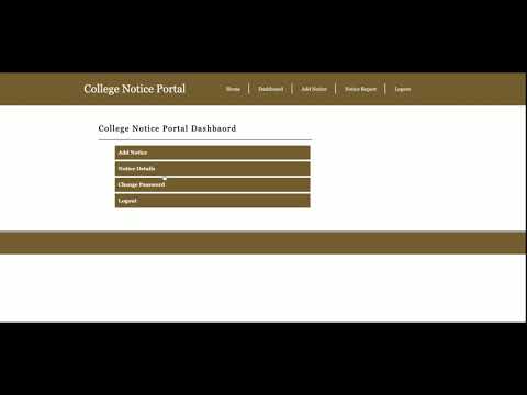 College Notice Portal | Python Django Project Tutorial