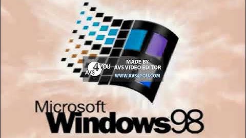 Windows 98 Startup in Lost Effect