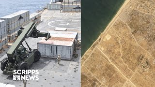 US military building pier on Gaza coast to deliver much-needed aid