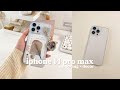 iphone 14 pro max unboxing + decorating my phone case ˚₊· ♡