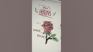 Thumbnail of 🎶Devil in disguise 🎶 Lyrics art || #art #lyrics #song #aesthetic #music #shorts #fyp