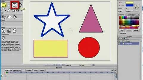 Anime Studio 9 Debut Tutorial: Scale Points Tool