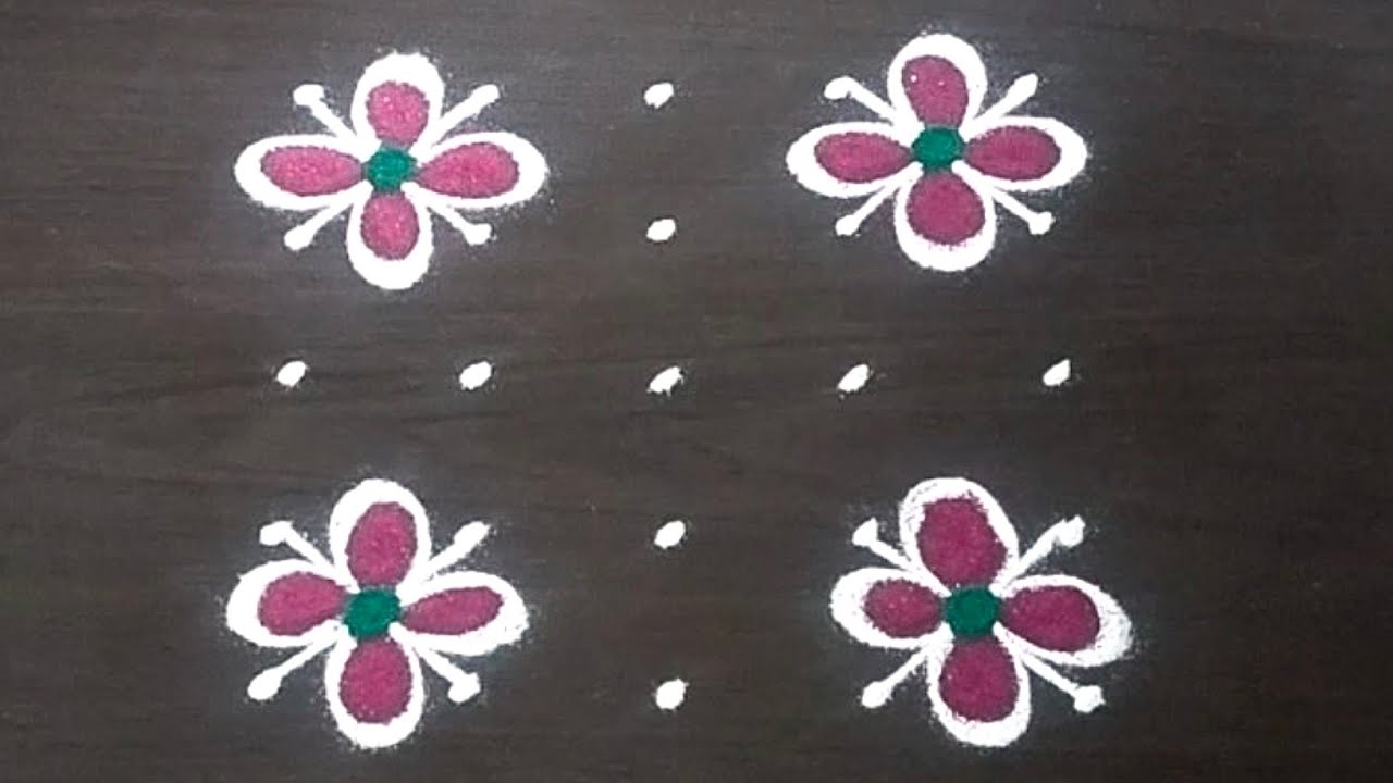 5x5 rangoli | festival muggulu | thipkyanchi rangoli | diwali rangoli