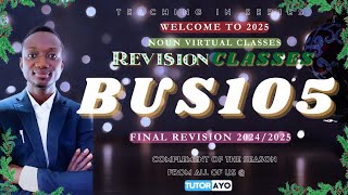 BUS105 FINAL E-EXAM REVISIONS 2024/25