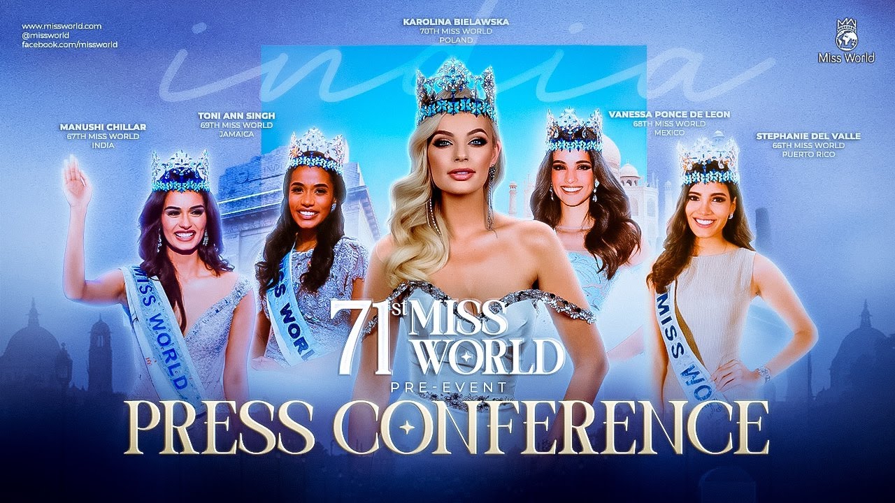 71st Miss World Pre-Event Press Conference | Delhi - India - YouTube
