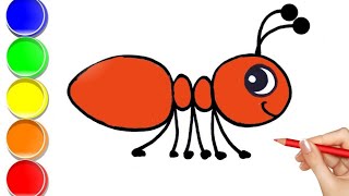 Bolalar uchun Chumoli rasm chizish/Drawing Ant for Children/Рисование Муравей для детей