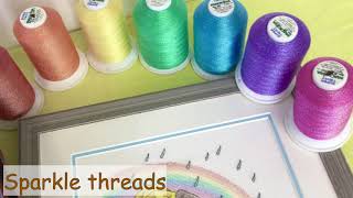 Using special threads and adding embellishments to your finished cross stitch by Bothy Threads