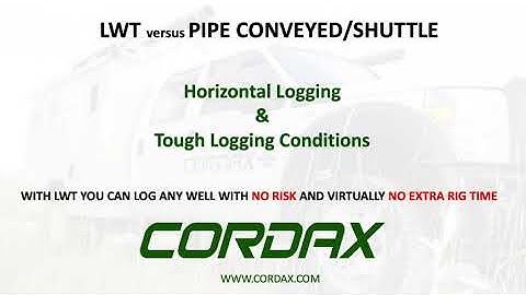 Cordax Logging While Tripping (LWT) vs. Pipe Conveyed Logging In Horizontal Well