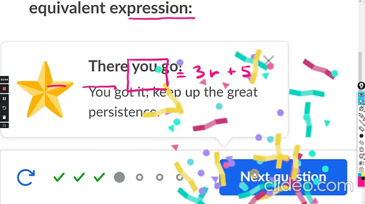 Combining like terms with negative coefficients : Khan Academy