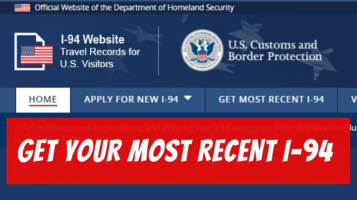 How to Get Your Most Recent I-94 Arrival Departure History in the US - DayDayNews
