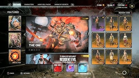 Redeem Code "DEDOBAJP200" For the 300,000 Bloodpoints, 1,000 Iridescent Shards and 20 Rift Fragments