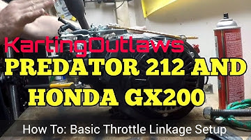 Predator 212 and GX200 Throttle Linkage Set Up