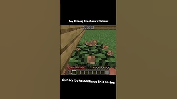 One chunk mine with hand #challenge #onechunkchallenge #minecraft #shorts