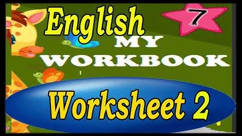 My Workbook Class 7 English | 7th Class PSEB English Workbook | Worksheet 2 Solved