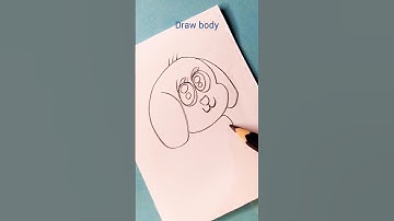 drawing a dog using numbers and letters #draw #simpledrawing #simplestrokes  #digitalpainting #us