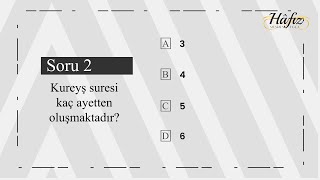 Kureyş Suresi Bilgilerini Test Et | Hafız Mustafa Hoca