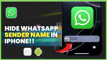 How to Hide Sender Name in WhatsApp Notifications (iPhone & Android | 2025 Privacy Trick)