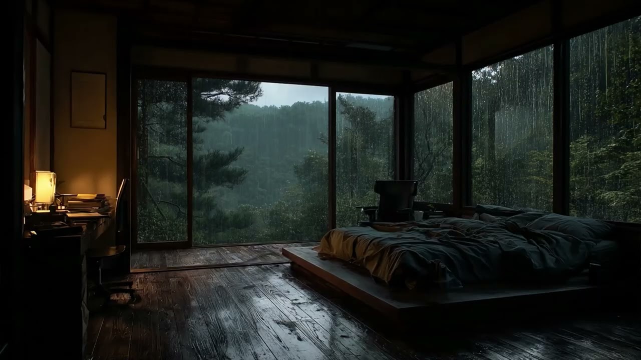 Sleep Music & Gentle Rain Ambience for Deep Calm and Stress Relief