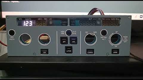 FCU connection test on Mobiflight