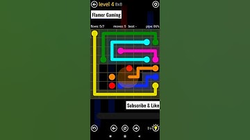 Flow Free || Classic Pack || 8x8 || Level 4 Gameplay