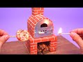 Amazing mini pizza oven built with mini bricks and recyclable materialspart 2
